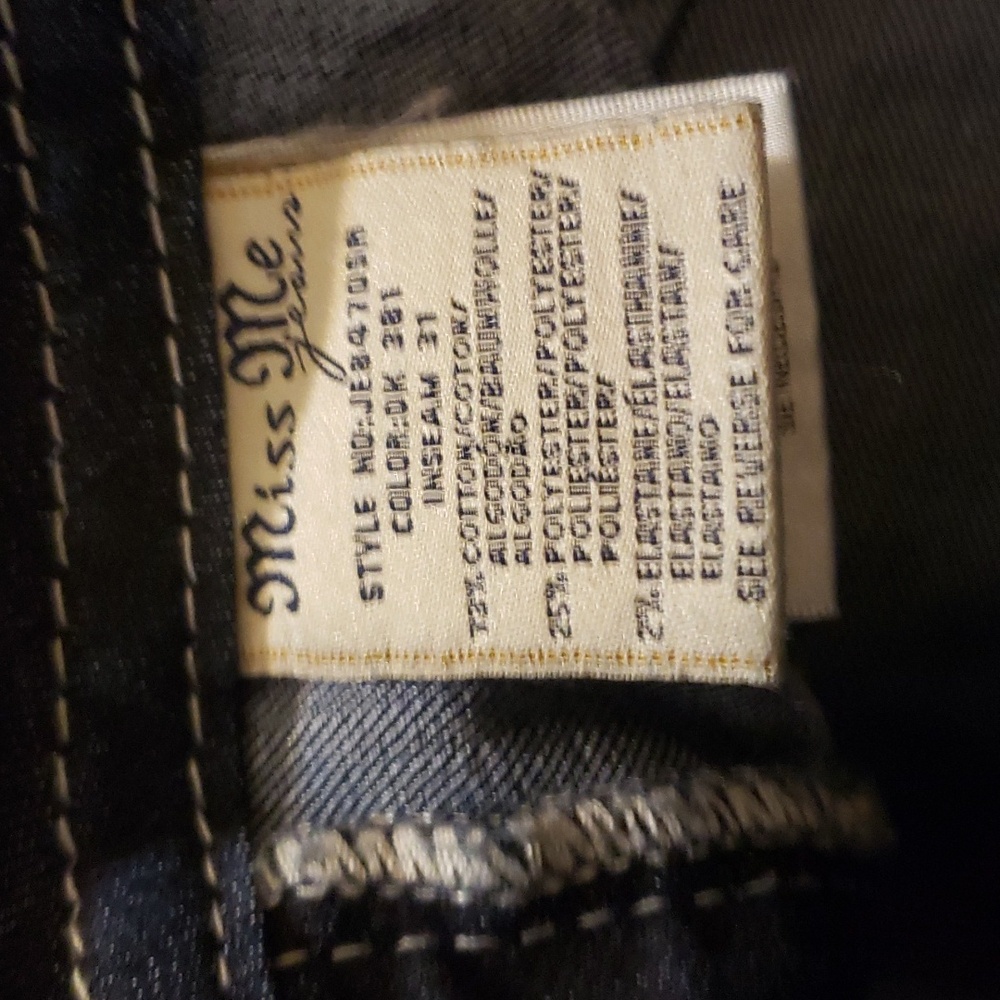 Miss Me Jeans Women Size 26 Blue Signature Skinny - Picture 8 of 8